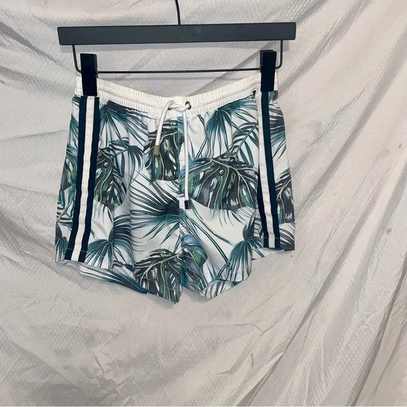 Zara Swim Trunk with Palm Leaves Detail - Picture 4 of 8